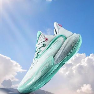 QIAODAN PoXiao 3 รองเท้าบาสเก็ตบอลมืออาชีพชายวัยรุ่นสวมใส่เบาะน้ำหนักเบาระบายอากาศกีฬารองเท้าผ้าใบ QXA013252102