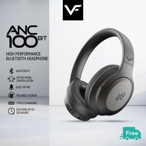 VF ANC 100 BT High Performance Bluetooth Headphone with Eva Case Active Noise Cancellation
