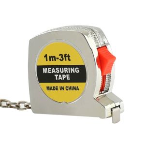 ALENEE 3-Foot/1-Meter Tape Measure Keychain Retractable Soft Steel Measuring Ruler Tape Construction Tools Multipurpose Measure Keychain Daily