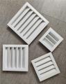 Cửa gió chớp 300x300mm, miệng gió louver cửa gió ngoài trời, miệng gió nan Z kèm lưới chắn côn trùng. 