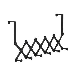 YINGXING No-Punch Door Hooks Hanger Carbon Steel Retractable Hanging Coat Rack Multifunctional 4/5/6 Hooks Clothes Coat Hooks Bathroom Accessories