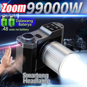 1000m Zoom Headlight flashlight rechargeabl waterproof 90000 High Lumens Headlamp with 3 Modes
