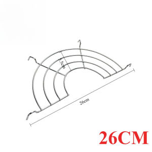 26cm/32cm Stainless Steel Semi-circular Oil Drain Rack Home Baking Cooking Oil Drip Filter for Tempura Fried Food