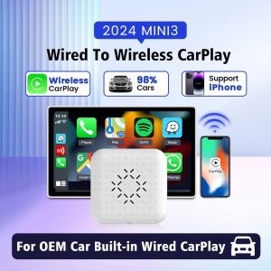 Carlinkit U2W Mini3 Wireless CarPlay AI Box Wired to Wireless Carplay Adapter Bluetooth Wifi Auto Connect Plug And Play Mini High Compatibility