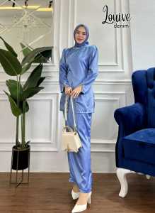 LOUIVE setelan kebaya: MAXMARA VELVET Mewah Premium untuk Pesta Kondangan Wisuda