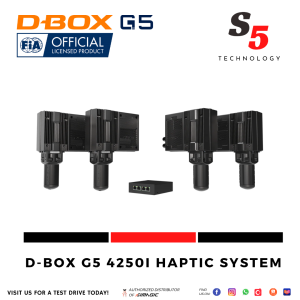 Sim racing motion simulator / D-BOX G5 4250i Haptic Motion System with 1.5" travel range & 4 actuators / D-BOX G5 4250i