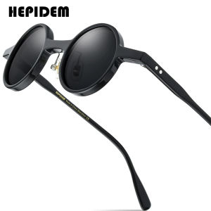 HEPIDEM Acetate Polarized Sunglasses Women Famous Brand Designer Retro Vintage Sun Glasses Men Japanese High-end Shades y2k 9175