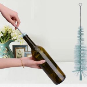 44cm Nylon Bottle Cleaning Brush Wine Bottle Brush Home Brew Tube Spout Cleaner Kitchen Cleaning Tools