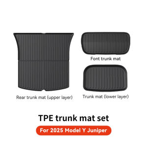 Yz for Tesla floor mat Model Y 2021-2025 model 3 Highland car trunk mat luggage mat TPE waterproof anti-slip set floor liner mat