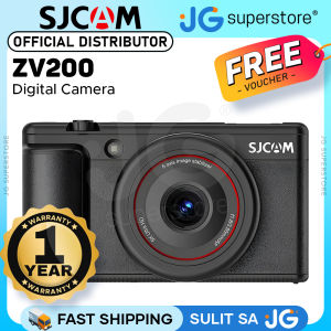 SJCAM ZV200 Digital Camera 5K 30fps 80MP Sony CMOS F1.8 6-Axis Gyro Stabilization 2.8" Rotatable IPS Display 16X Digital Zoom Autofocus Built-In Flash Webcam USB Type-C for Vlogging & Photography | JG Superstore