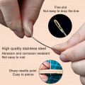 30Pcs Side Hole Blind Sewing Needles Stainless Steel Elderly Self Threading Needles 6 Sizes Stitching Pin DIY Hand Sewing Needle. 