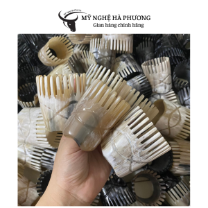 Lược sừng tai Thỏ mát xa vùng mắt mũi - Mỹ nghệ Hà Phương dụng cụ Diện chẩn