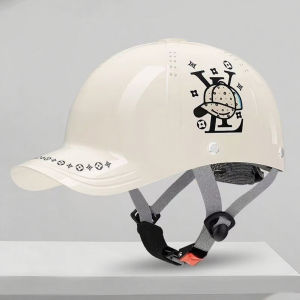 Helmet electric car helmet mens and womens safety helmet sun protection motorcycle four seasons universal duckbill cap half helmet 3C standard