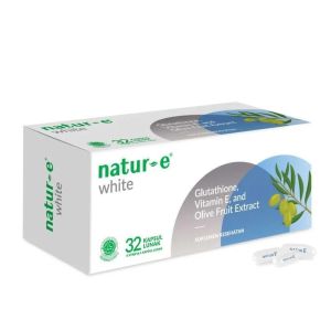 NATUR-E White 32s 16s Suplemen Soft Capsule || Vitamin Suplemen Makanan || Suplemen Kecantikan Kesehatan Kulit Natur-E BPOM