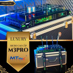 CHÍNH HÃNG | Micro Bóng Tube Cao Cấp MTMAX M3Pro Bắt Sóng Xa Đến 120 Mét Tần Số UHF Cực Cao UHF 640-690 MHz Cùng Công Nghệ Cảm Biến Tự Ngắt Hiện Đại Thiết Kế Sang Trọng Khi Setup Mọi Không Gian Bảo Hành 12 Tháng