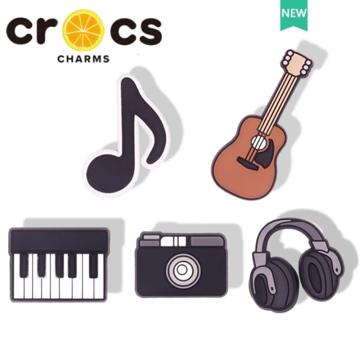 croc jibbitz charms Music Piano Guitar Series Fashion Shoes Flower Shoe