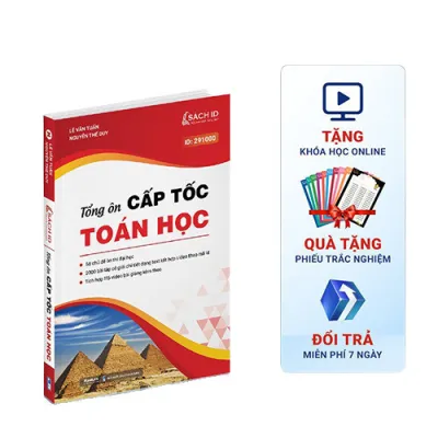 Sách Tổng Ôn Cấp Tốc Toán Học Ôn Luyện Thi Cho Lớp 12 Ôn Thi THPT Quốc Gia Luyện Thi Đánh Giá Năng Lực