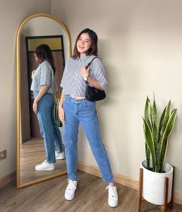CELANA  BOYFREIND HIGH WAIST JEANS KEINIAN CEALANA PANJANG WANITA JEANS