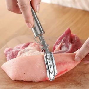 Dụng cụ cạo lông lợn INOX siêu bền dao làm sạch lông heo chân giò gia súc gia cầm tiện lợi-HAUSE