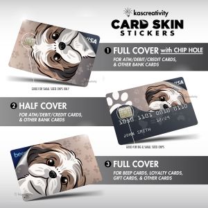 ORIGINAL DOGS Card Skin Stickers (for ATM Credit Debit Beep Cards Loyalty and Other Cards)