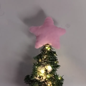 Festival Star Toppers Christmas Tree Plush Star Christmas Tree Decoration Festival Home Ornament for Home Accent
