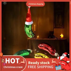 CX💥💓🎄 1Pcs Christmas Tree Hanging Ornament Cucumber Pendant Creative Pickled Cucumber Christmas Tree Decor Pendant