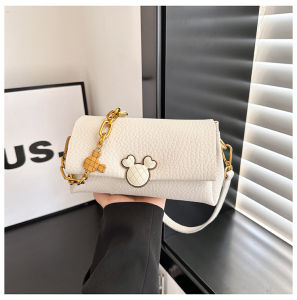 BJ58186 - BEIGE/BROWN/BLACK TAS SLEMPANG HANDBAG MICKEY TAS WANITA FASHION IMPORT MODIS ELEGAN TERMURAH TERLARIS TERBARU TAS BATAM CR8186 BQ3865