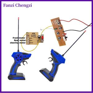 Fanzi ชิ้นส่วน DIY บอร์ดรับส่งสัญญาณ4CH 40เมตรทนทานโมดูลวงจร RC พร้อมรีโมทคอนโทรลสำหรับการเปลี่ยนโมเดลรถ RC