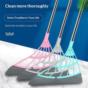 SEA JJT Silicone Magic Broom for Floor Cleaning Water Scraping and Dust Removal - Multi-Functional Household Cleaning Tool