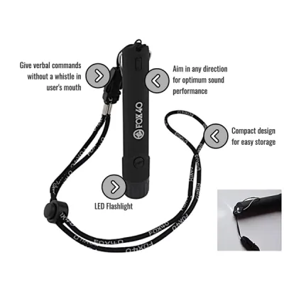 Fox 40 Mini Hand Operated Electronic Whistle (Black) 8616-1918