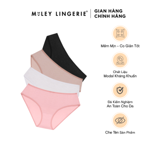 Combo 4 Quần Lót Nữ Cotton Flexi Êm Mềm Kháng Khuẩn Tốt Miley Lingerie - Giao màu ngẫu nhiên