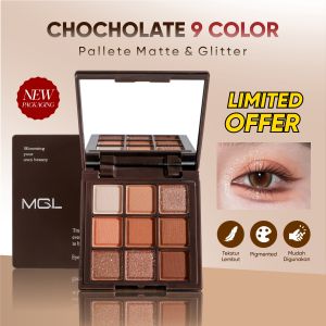 [BPOM] Eyeshadow Chocolate 9 Color Korean Pallete Pigmented Longlasting
