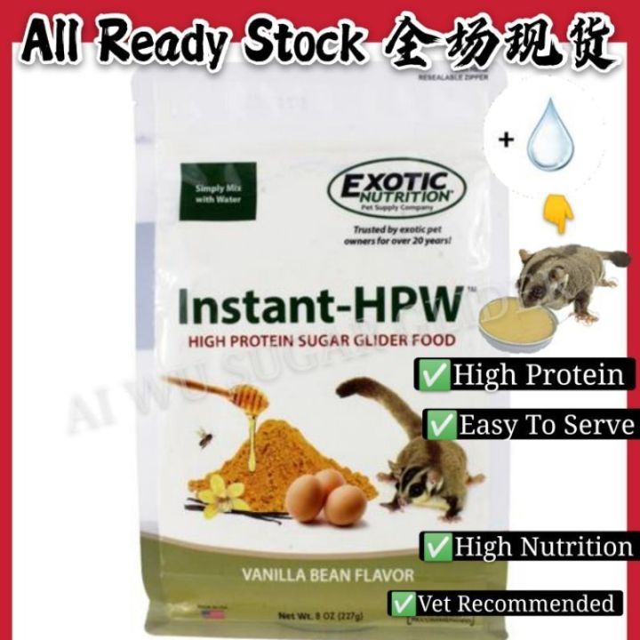 Exotic nutrition outlet sugar glider food