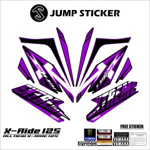 Stiker striping all new x-ride 125 grafis variasi 007