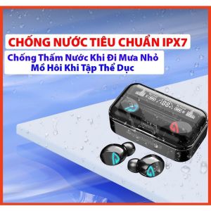 Tai nghe bluetooth S10 Pro V5.2 cảm ứng vân tay hỗ trợ đàm thoại nghe nhạc 10h kiêm sạc dự phòng 3500mAh - Bảo hành 1 ĐỔI 1