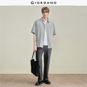 Giordano Men Men Bamboo Texture Casual Pants Free Shipping 18116808