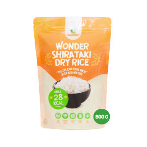 Wonder Health Dry Shirataki Rice 500g/1Kg Low Carb High Fiber Rice Alternative