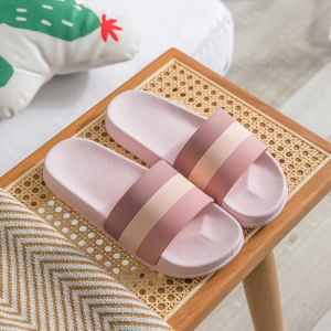 Free Shipping WomenS Indoor Slippers Thick-Soled Suitable For Wearing Outside Non-Slip Bathroom Slippers WomenS Summer Home Slippers