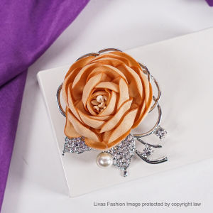 Kerongsang Bahu Pin Tudung Jarum Peniti Rose Pearl Brooch Hijab Pins Muslimah Fashion Jewellery Accessories Mewah Bunga Mutiara Asli Sabah Murah Borong