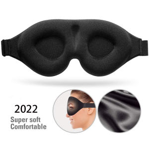 Sleep MaskIway Upgrade 3D Contoured Cup Eye Mask & BlindfoldMemory Foam Eye Shade with Adjustable Strap100% Light Blocking Sleeping Mask for Women MenEye Mask for Sleeping/Travel/Yoga