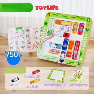 Đồ chơi xếp hình mê cung xe ô tô có nam châm thông minh cho bé trò chơi di chuyển ô tô xe trượt ra khỏi kho TOYLIFE