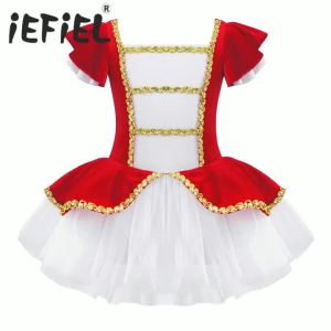 Kids Girls Children Dancer Ballet Dance Dress Gymnastic Leotard Tutu Princess Dress for Stage Performance Xmas Christmas Gift2026