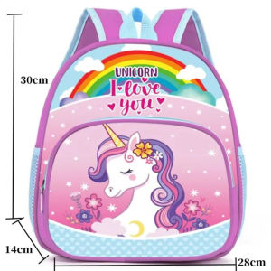 Kids School Bag Children Cute Large Capacity School Backpack Cartoon Printed Lightweight Kindergarten Back Pack