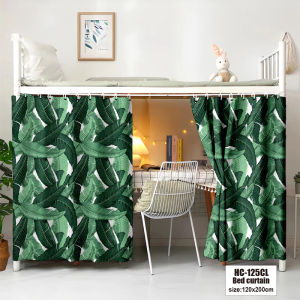 2024 Style Student white and black bunk beds bed curtain dormitory mosquito protection single blackout shading curtain