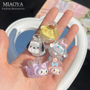 MIAOYA Fashion Jewelry Shop Cartoon Cinnamon Dog Hair Clips For Ladies Acrylic Hair Accessories For Students Exquisite Birthday Gifts