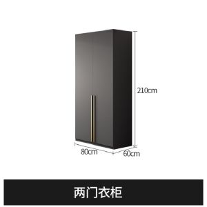 2/3/4/5/6/7/8/9/10 Doors Modular Wood Grey Wardrobe Pure Grey High Quality Multi-layer Wood Board Bedroom Large