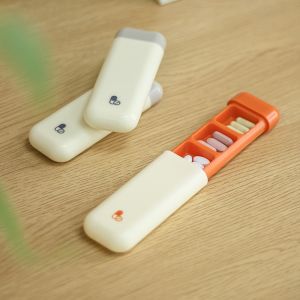 IEFE5 Mini Pocket Pill Box Durable Portable Pill Dispenser Tablet Container Waterproof  Storage Box Home