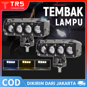 Lampu Tembak Sorot LED Laser 4 Mata / Lampu Tembak SQL 4 Mata / Lampu Laser LED D2 D3 Transformer 4 Mata SQL 4 Mata Lensa Putih / Kuning / Lampu Tembak Laser / Lampu Tembak SQL 4 Lensa