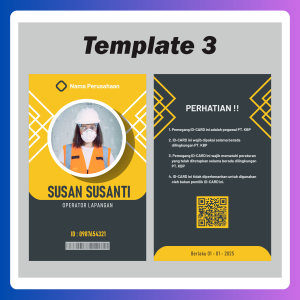 ID Card Karyawan Premium Super Mengkilap Bisa Satuan - Member Card - Kartu Member Perusahaan.
