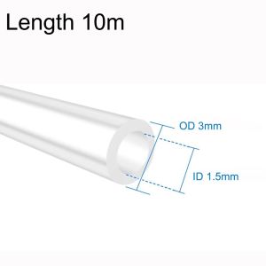 CHUAN Trong suốt Ống silicon Linh hoạt Loại dùng cho thực phẩm Ống cao su  Ống mềm dẻo